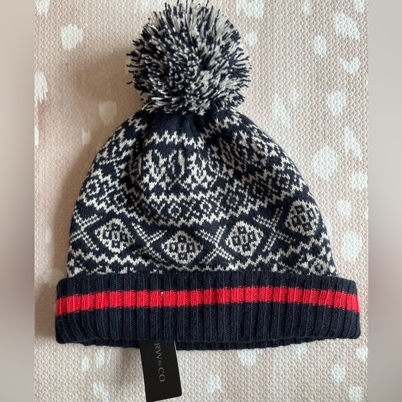 RW&CO Hat with Pom, Nordic design, BNWT - Picture 2 of 3